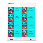 愛のピーコック,赤い青のターカーズグリーン ラベル (フルシート)