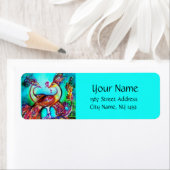 愛のピーコック,赤い青のターカーズグリーン ラベル (インサイチュ)