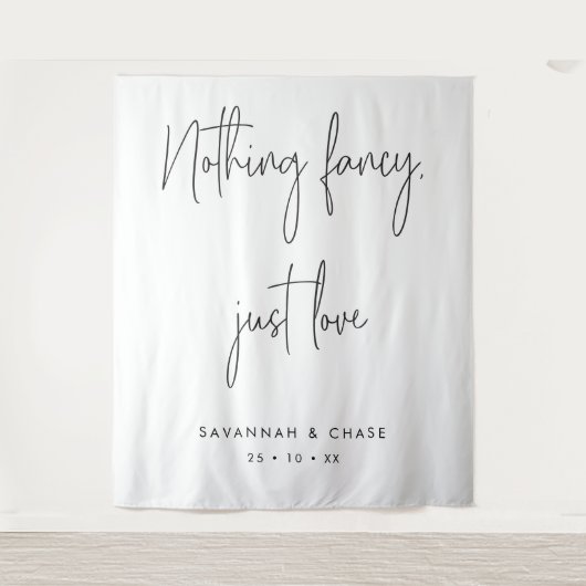 愛のファンシー儀式の背景結婚は何もない タペストリー (正面)