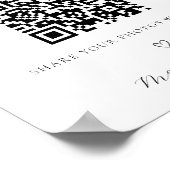 愛のフォトアルバム結婚のQRコードをキャプチャする ポスター (角)