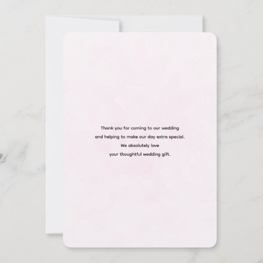 愛のフクロウ木の枝に座って感謝 サンキューカード (裏面)