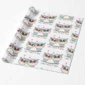 愛のフクロウ ラッピングペーパー (アンロールド)