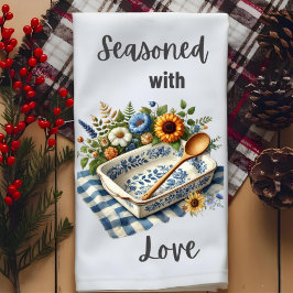 愛のフローラで味付け農家用タオル – Tea To キッチンタオル
