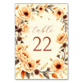 愛のフローラ桃縁どの結婚秋 テーブルナンバー (裏面)