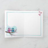 愛のフールかわいい漫画バレンタインデー シーズンカード (内部)