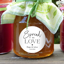 愛のブライダルを結婚ステッカーに塗る ラウンドシール