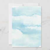 愛のブライダルシャワーにアンカー航海の 招待状 (裏面)