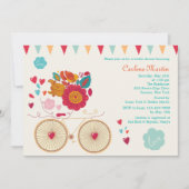 愛のブライダルシャワーへの招待のサイクル 招待状 (正面)