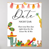 愛のブライダルシャワーカップル結婚のサイン ポスター (正面)