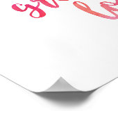 愛のプリント素晴らしで小さインスパイアなことをする ポスター (角)