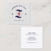 愛のプロモーションのお客様の挿入で作成 スクエア名刺 (正面/裏面)