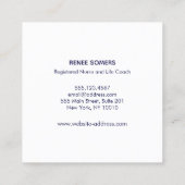 愛のプロモーションのお客様の挿入で作成 スクエア名刺 (裏面)