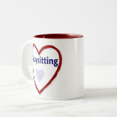 愛のベビーシッター ツートーンマグカップ (正面左)