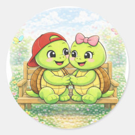 愛のベンチ ラウンドシール