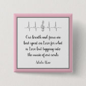 愛のボタンへの頌歌 - 詩人アドゥエラ・アコオ作 缶バッジ (正面)