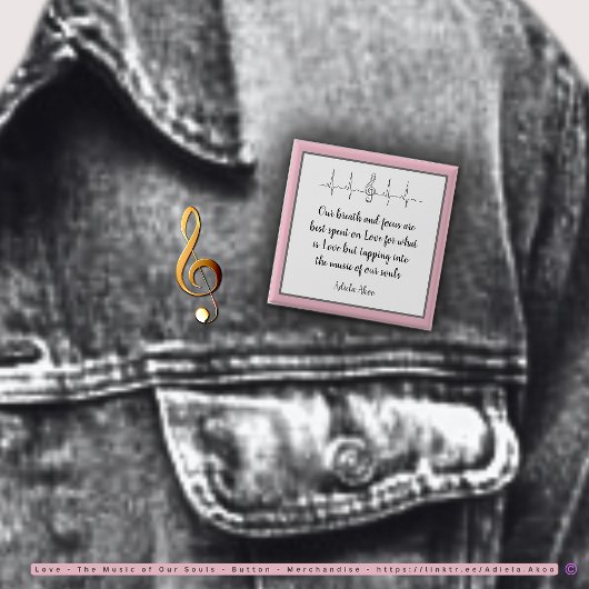 愛のボタンへの頌歌 - 詩人アドゥエラ・アコオ作 缶バッジ