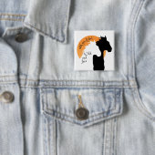 愛のボタン、私は野生感じで自由なあなたと!馬 缶バッジ (インサイチュ)