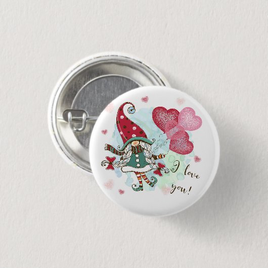 愛のボタン 缶バッジ (正面&裏面)