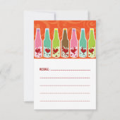 愛のボトルハート教室バレンタインデー 招待状 (裏面)