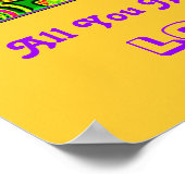 『愛のポスター(黄色)』 ポスター (角)