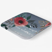 愛のポピー” ウェディング招待状コレクション ペーパープレート (傾斜あり)