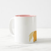 愛のマグカップのかわいい漫画ポニー ツートーンマグカップ (正面左)