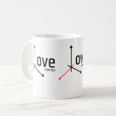 愛のマグカップ コーヒーマグカップ (正面左)