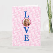 愛のママ 愛の母 現代の chic オーダーメイド フォト カード (正面)