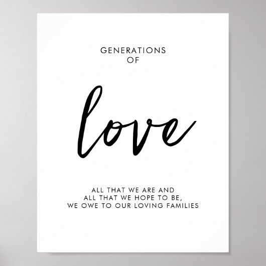 愛のミニマル結婚リストの世代 ポスター (正面)