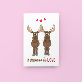 愛のムース バレンタインデー かわいい ユーモア シーズンカード