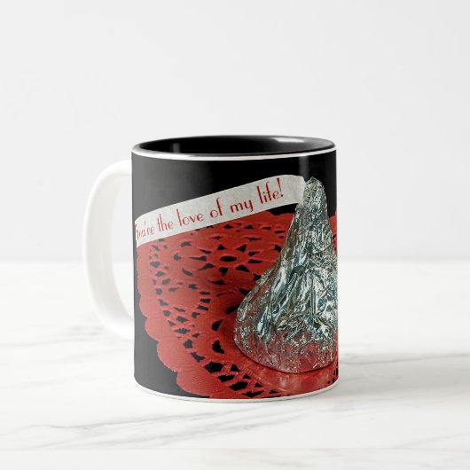 愛のメッセージを持つキャンディキス ツートーンマグカップ (正面左)