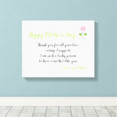 愛のメッセージを持つ母と幸せな日|過去記事 キャンバスプリント (インサイチュ (ウッドフロア))