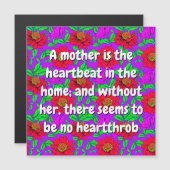 愛のメッセージカード(ピンクと赤の花) | フラワーカード (正面/裏面)