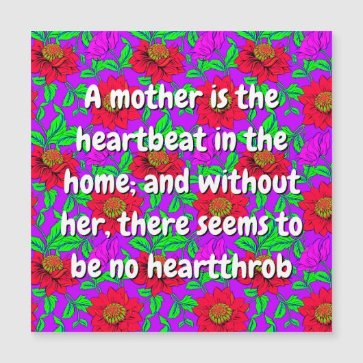 愛のメッセージカード(ピンクと赤の花) | フラワーカード (正面)