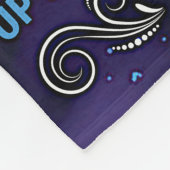 愛のメッセージ私の娘にブルーライオンからパパ フリースブランケット (角)