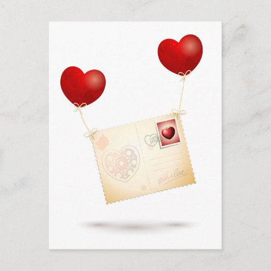 愛のメッセージ ポストカード (正面)