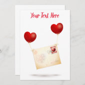 愛のメッセージ 招待状 (正面/裏面)