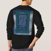 愛のメッセージ – John 3-16 -長袖ブラック –  Tシャツ (裏面)