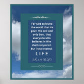 愛のメッセージ – John 3-16 - 20 x 24ポスター ポスター (正面)