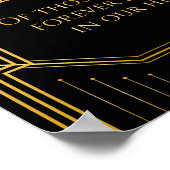 愛のメモリー ウェディングサイン | ガツビー アートデコ ポスター (角)