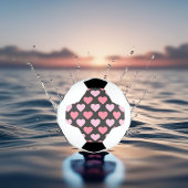 愛のモダンハートパターン サッカーボール