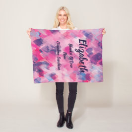 愛のモノグラムのな毛布 フリースブランケット