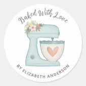 愛のラウンドス焼いたティ付き可愛いケクラシックーキミキサー ラウンドシール (正面)