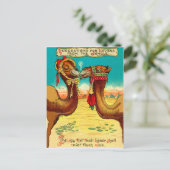 愛のラクダおもしろい、ヴィンテージ聖バレンタイン ポストカード (スタンド正面)