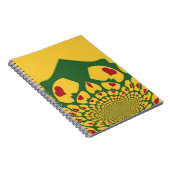 愛のラスタの色：レゲエハート ノートブック (右側)