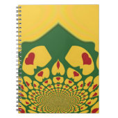 愛のラスタの色：レゲエハート ノートブック (正面)