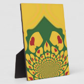 愛のラスタの色：レゲエハート フォトプラーク (側面)