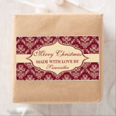 愛のラベルで作られたクリスマスパーソナライズされた ラベル (インサイチュ)