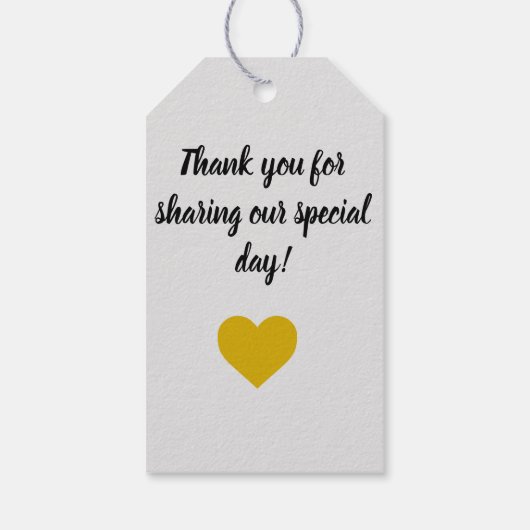 愛のラベルに登場する可愛い白いバニー結婚ウサギ ギフトタグ (裏面)