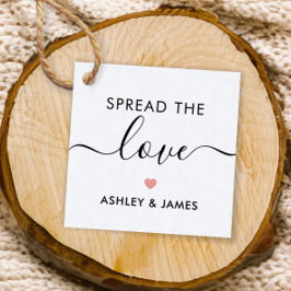 愛のラベルを広げる結婚ラベル，ピンク フェイバータグ